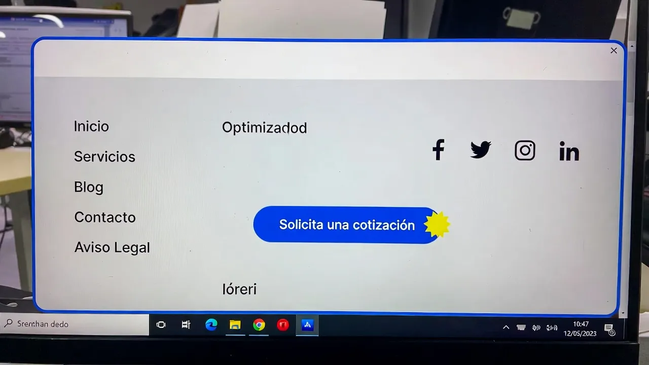 Footer que fortalece el diseño