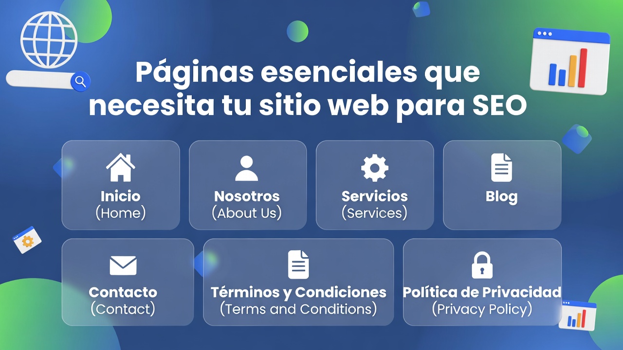 Las páginas esenciales que todo diseño web SEO necesita